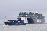 Während der Überfahrt nach Helgoland