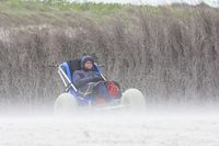 Steife Brise auf Helgoland Düne