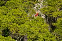 Sportfotografie Actionfotografie ZIP Line Seilbahn